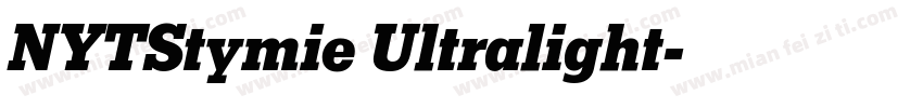 NYTStymie Ultralight字体转换